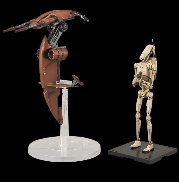 Bandai Star Wars 1/12 Battle Droid & Stap Model kit - Image 3
