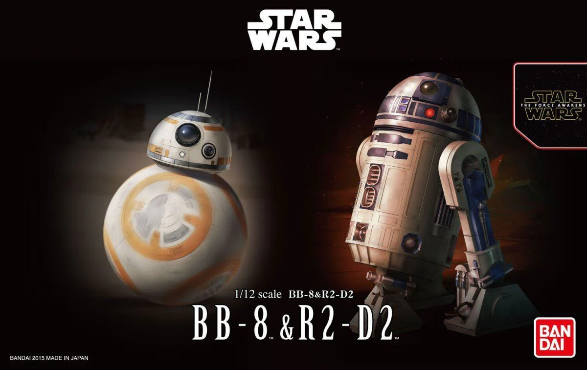 Star Wars The Force Awakens BB-8 & R2-D2 1/12 Scale Model Kit - Image 2
