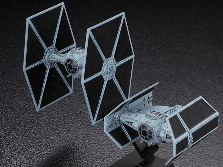 Star Wars Vehicle Model #007 TIE Advanced x1 & Fighter Set 1/144 Scale Model Kit
