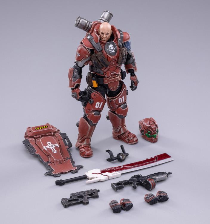 Battle for the Stars 01st Legion Steel Red Blade 1/18 Scale Figure - Image 8