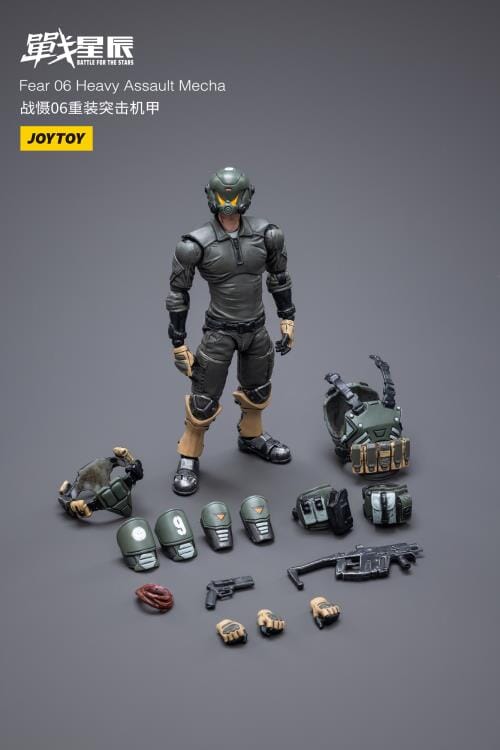 Battle for the Stars FEAR VI (Heavy Assault) With Pilot 1/18 Scale Figure Set - Image 17