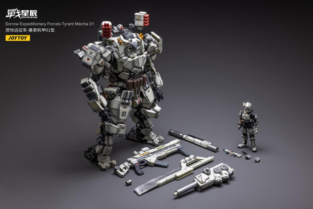 Battle for the Stars Sorrow Expeditionary Forces Tyrant Mecha 01 With Pilot 1/18 Scale Figure Set - Image 14
