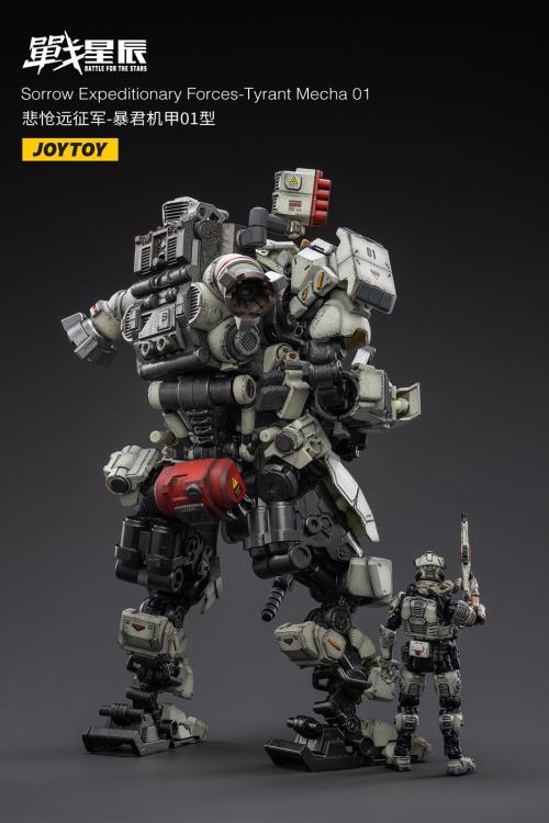 Battle for the Stars Sorrow Expeditionary Forces Tyrant Mecha 01 With Pilot 1/18 Scale Figure Set - Image 3