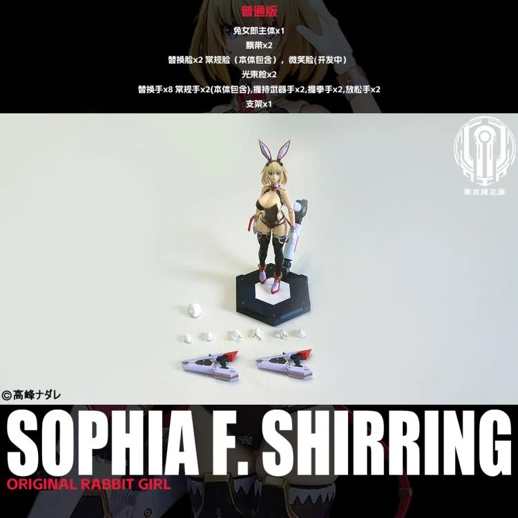 Black Rock Candy Project Bunny Suit Planning Sophia F. Shirring 1/12 Scale Action Figure - Image 10