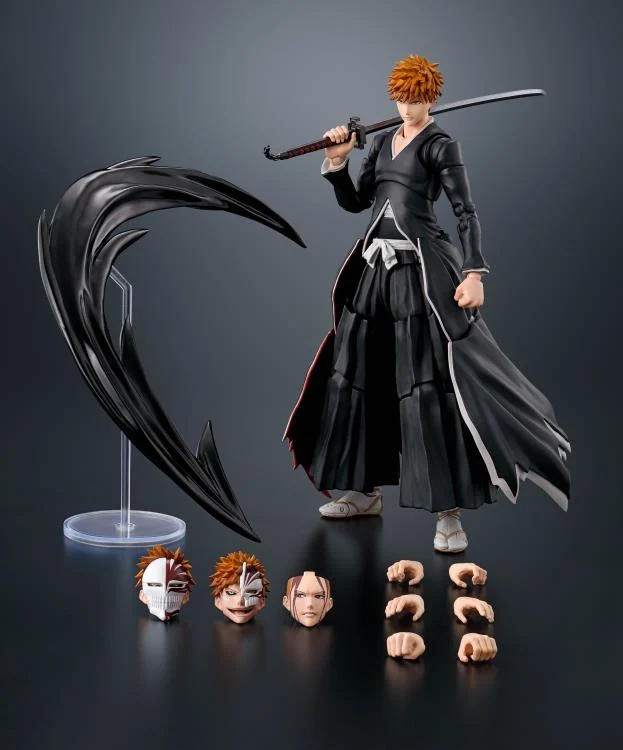 Bleach S.H.Figuarts Ichigo Kurosaki (Getsugatensho Ver.) Action Figure - Image 7