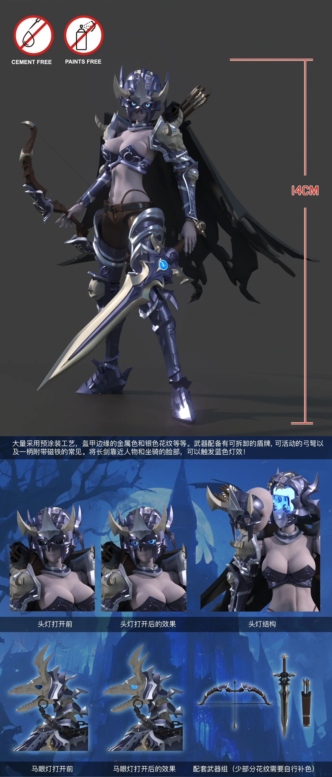 Hell Knight Syl 1/12 Scale Model Kit - Image 7