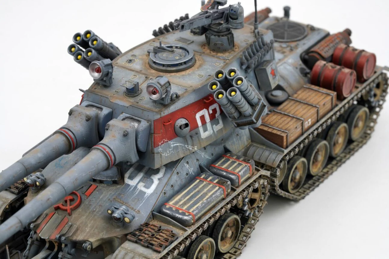 Command & Conquer Red Alert Russian Supreme Tank Apocalypse (Ver 2.0) 1/35 Scale Model Kit - Image 11