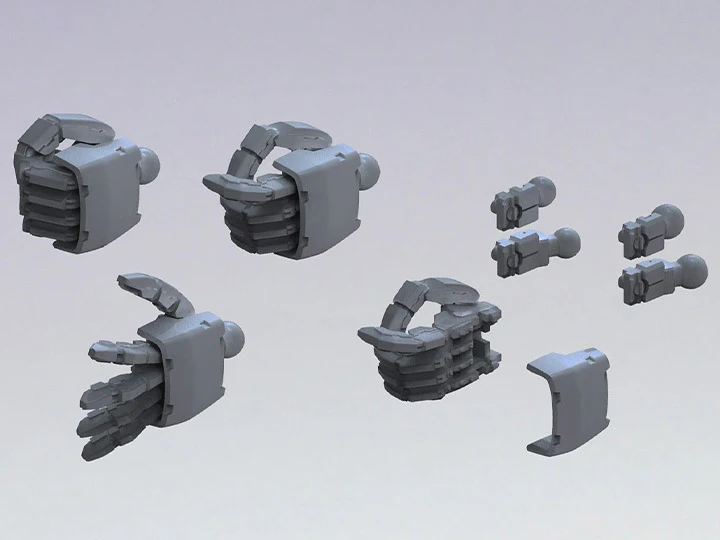 Builders Parts HD 1/144 MS Hand 02 (Zeon Dark Gray)