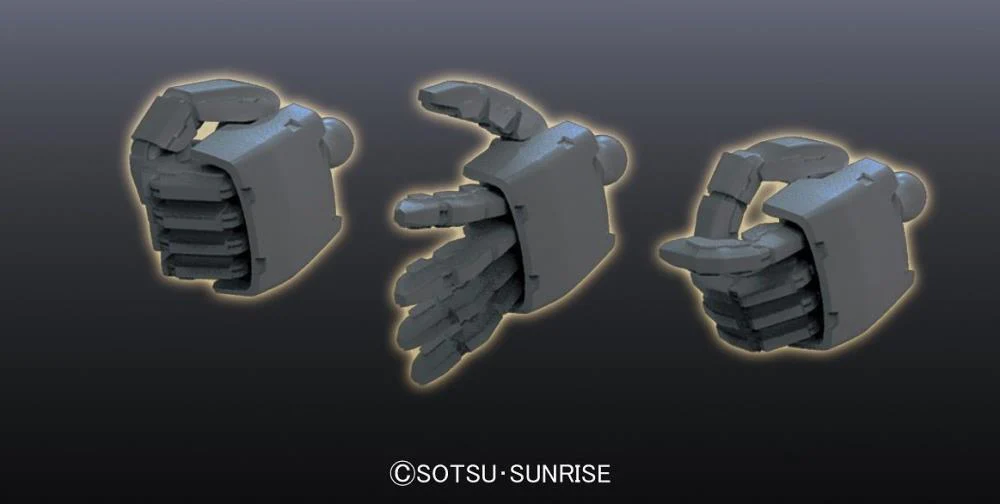 Builders Parts HD 1/144 MS Hand 02 (Zeon Dark Gray) - Image 3