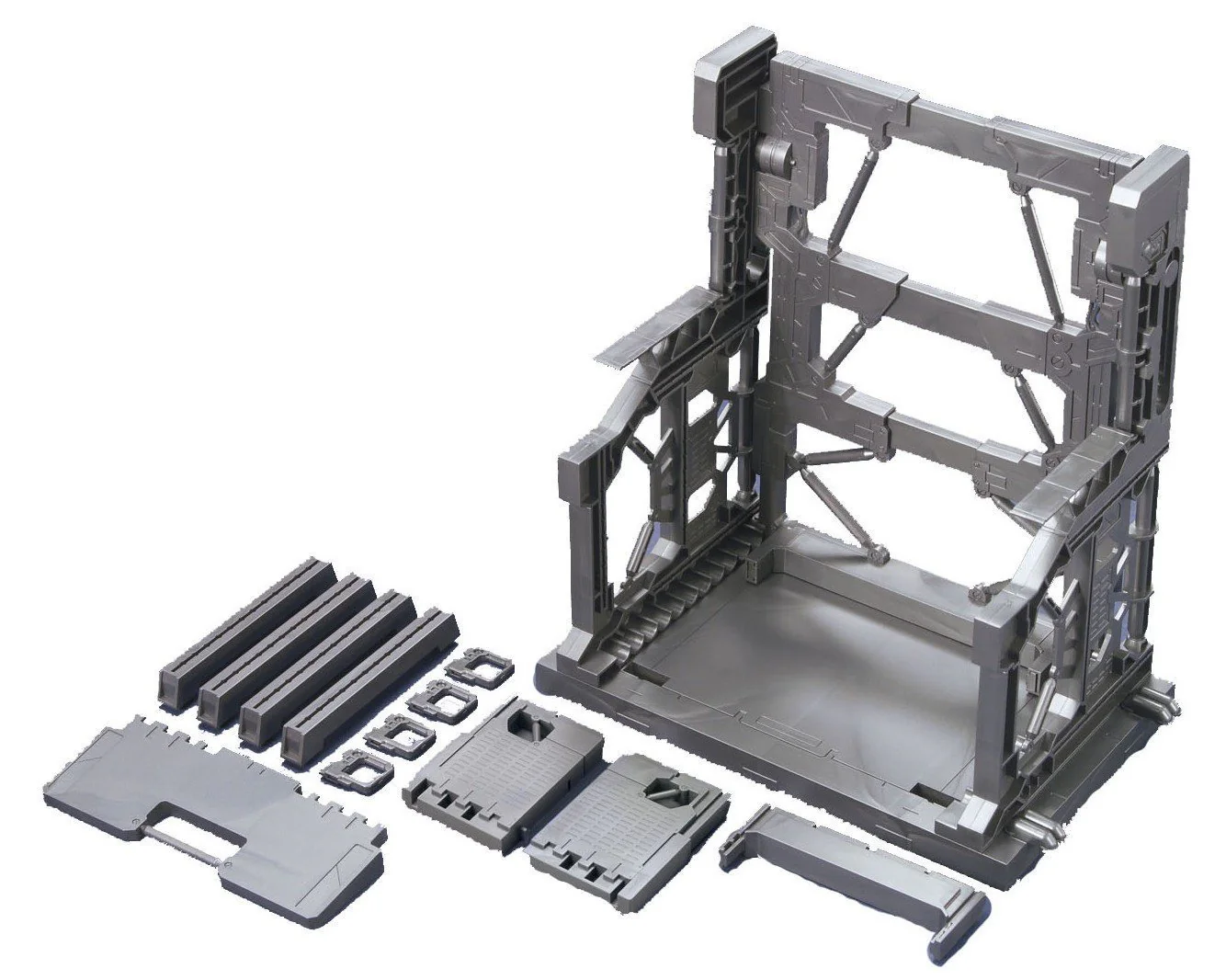 Builders Parts System Base 001 (Gun Metallic) 1/144 Scale Accessory Model Kit
