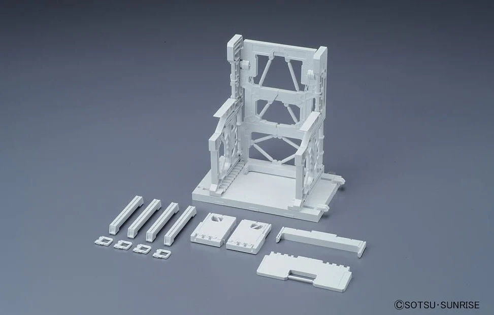 Builders Parts System Base 001 (White) 1/144 Scale Accessory Model Kit - Image 5