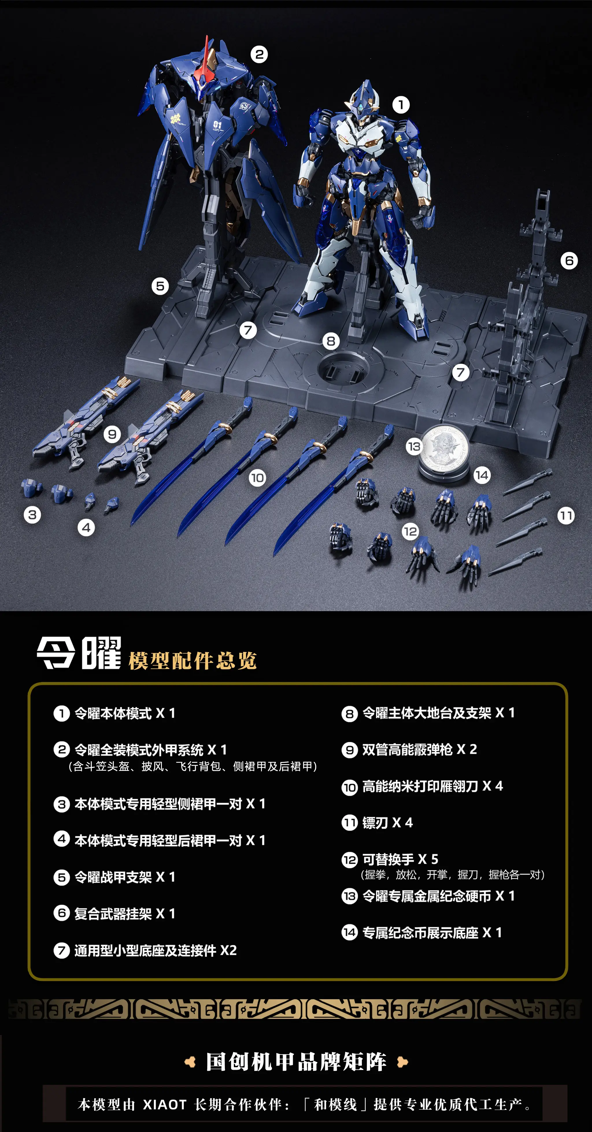 Burning Steel Heavy Industry DP-H01 DP Escort Agency Ling Yao 1/100 Scale Model Kit - Image 15