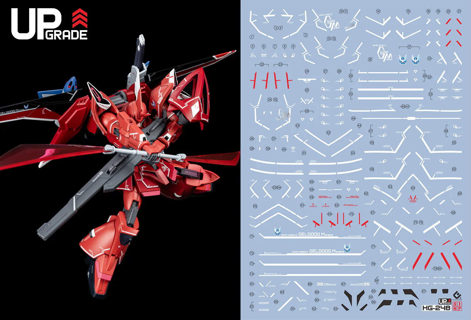 C103 HGCE Gelgoog Menace (Lunamaria Hawke Custom) Water Decal Sheet