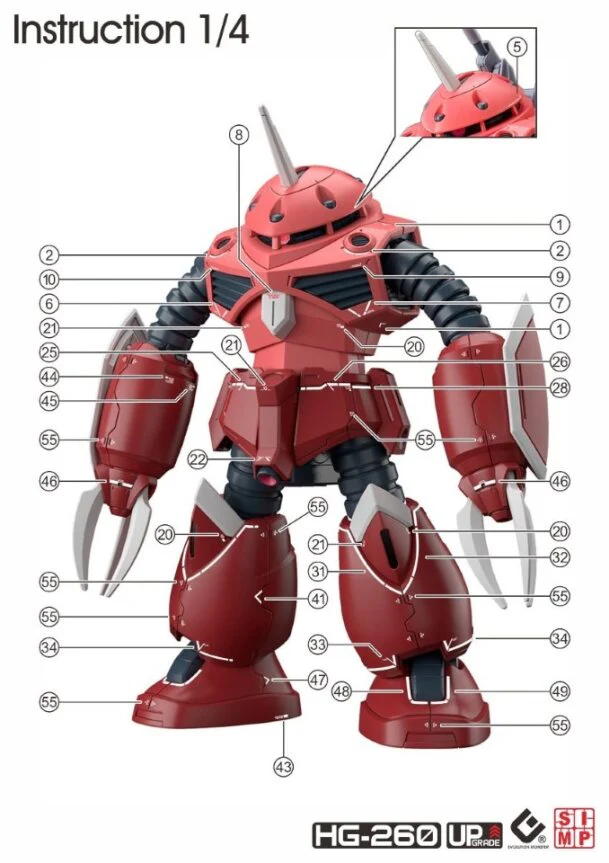 C110 HG Z'Gok (Seed Freedom Ver.) Water Slide Decal - Image 3