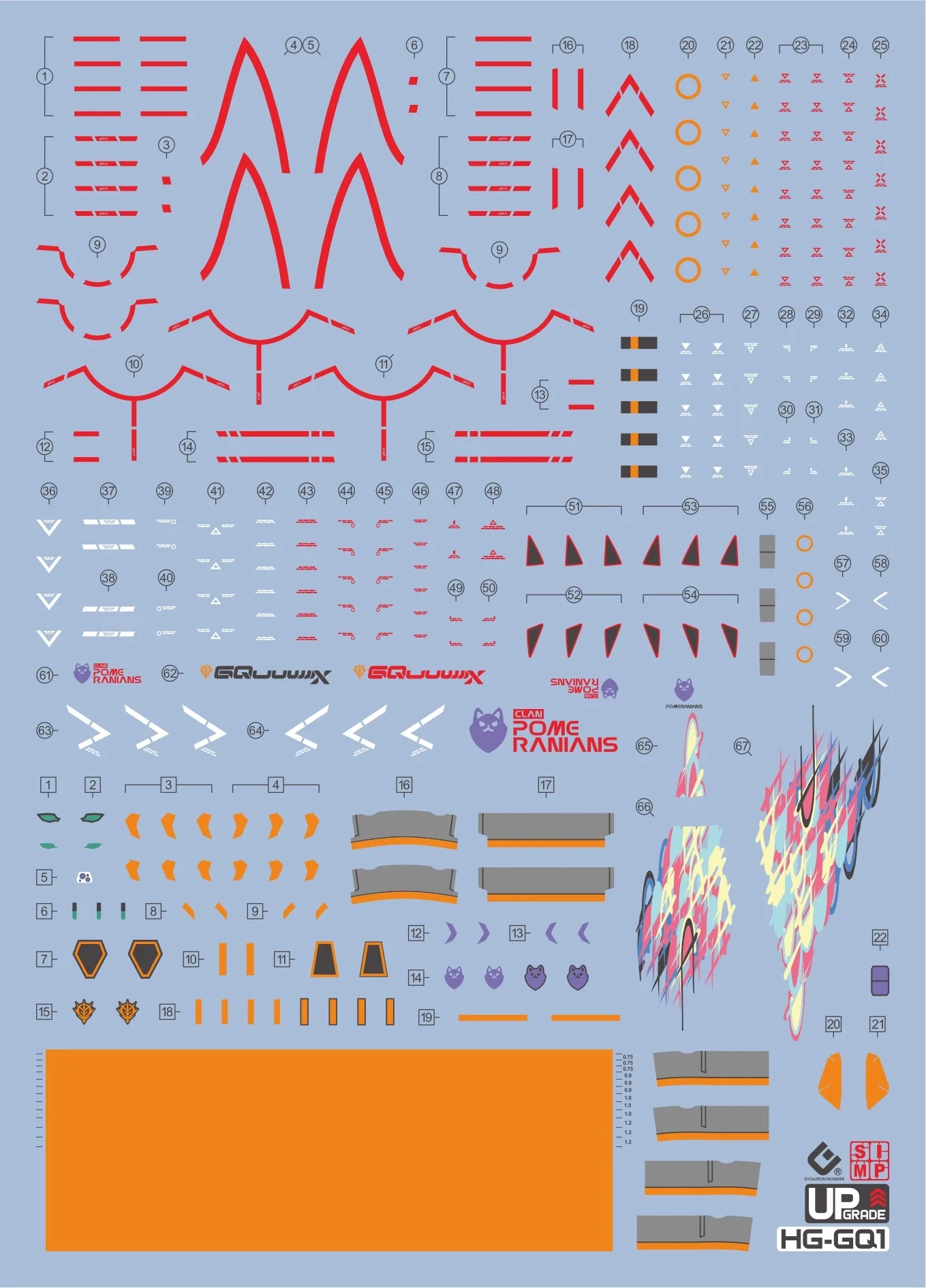 C111 HG Gundam GQuuuuuuX Water Slide Decal - Image 2