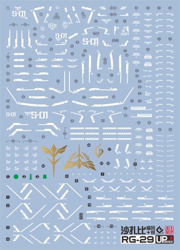C22 RG Sazabi Water Slide Decal - Image 2