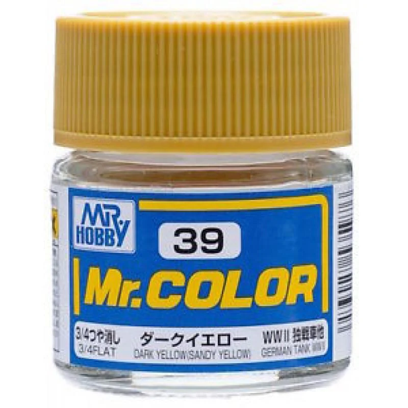 C39 Flat Dark Yellow - Sandy Yellow 10ml