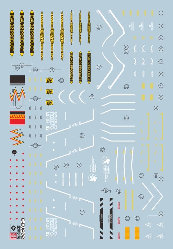 C43 RG EVA 02 Water Slide Decal - Image 2