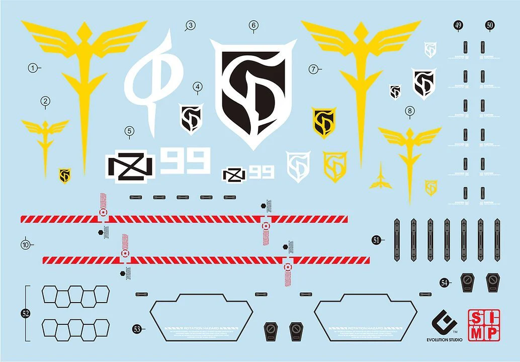 C53 HG 1/144 Nightingale Decal - Image 3