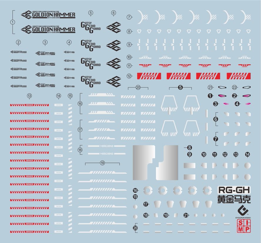 C73 RG Goldymarg Water Decal Sheet - Image 2