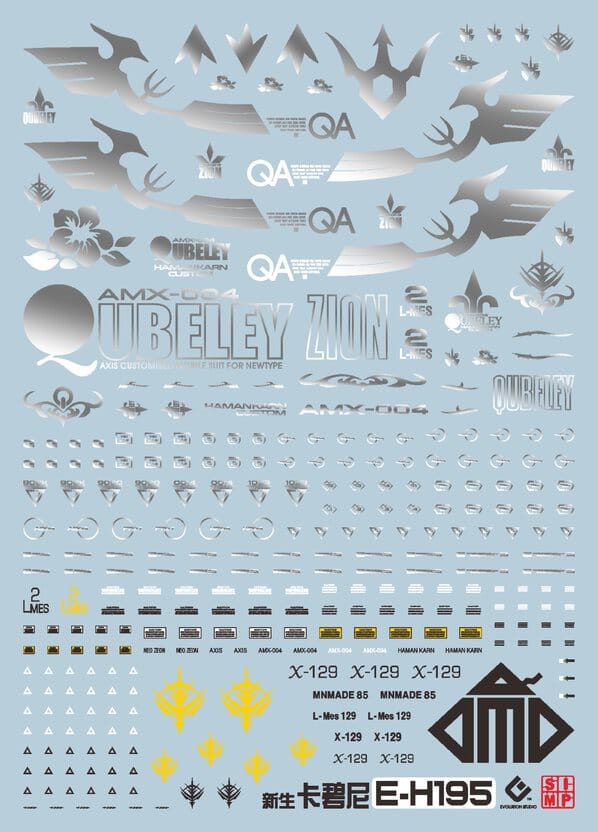 C79 HGUC Qubeley (Revive) Decal Sheet - Image 2