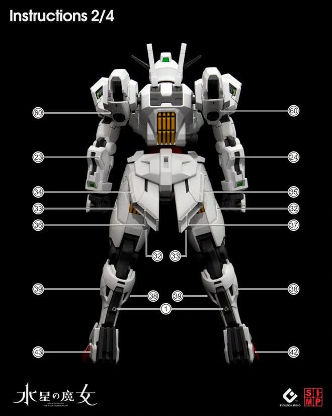 C87 HGTWFM Gundam Calibarn Water Decal Sheet - Image 4