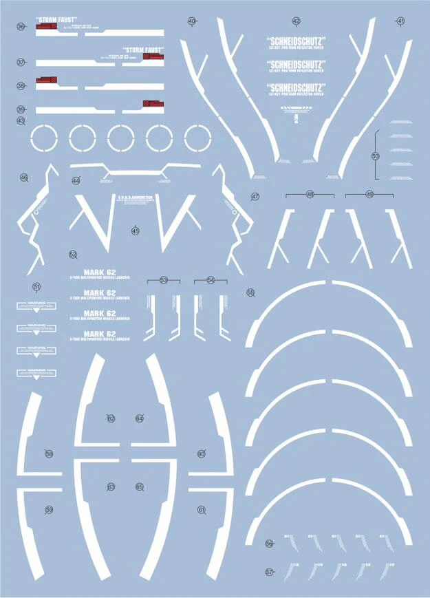 C97 HGCE Destroy Gundam Water Slide Decal - Image 2