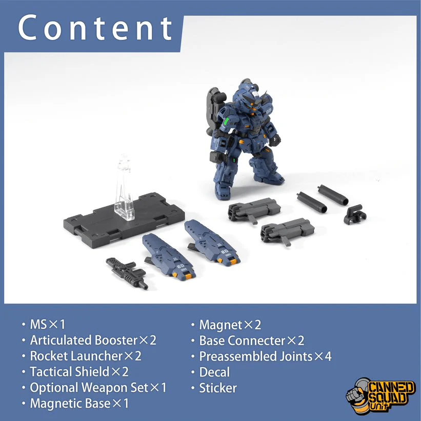 Baichuan Model CSU003 Canned Squad Series MVN-06FY Barking Hound Space Type Model Kit - Image 2