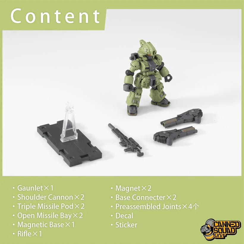 Baichuan Model CSU002 Canned Squad Series MVN-05C Gauntlet Model Kit - Image 2
