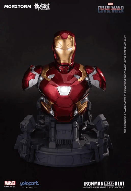 Captain America: Civil War Iron Man Mark 46 Bust Model Kit - Image 2