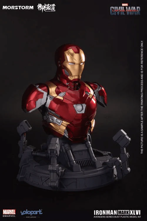 Captain America: Civil War Iron Man Mark 46 Bust Model Kit - Image 3