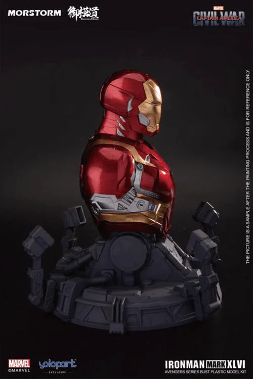 Captain America: Civil War Iron Man Mark 46 Bust Model Kit - Image 4
