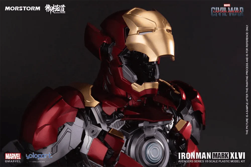 Captain America: Civil War Iron Man Mark 46 Bust Model Kit - Image 8