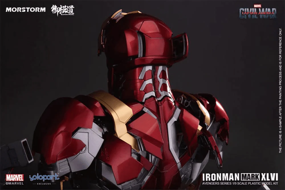Captain America: Civil War Iron Man Mark 46 Bust Model Kit - Image 9