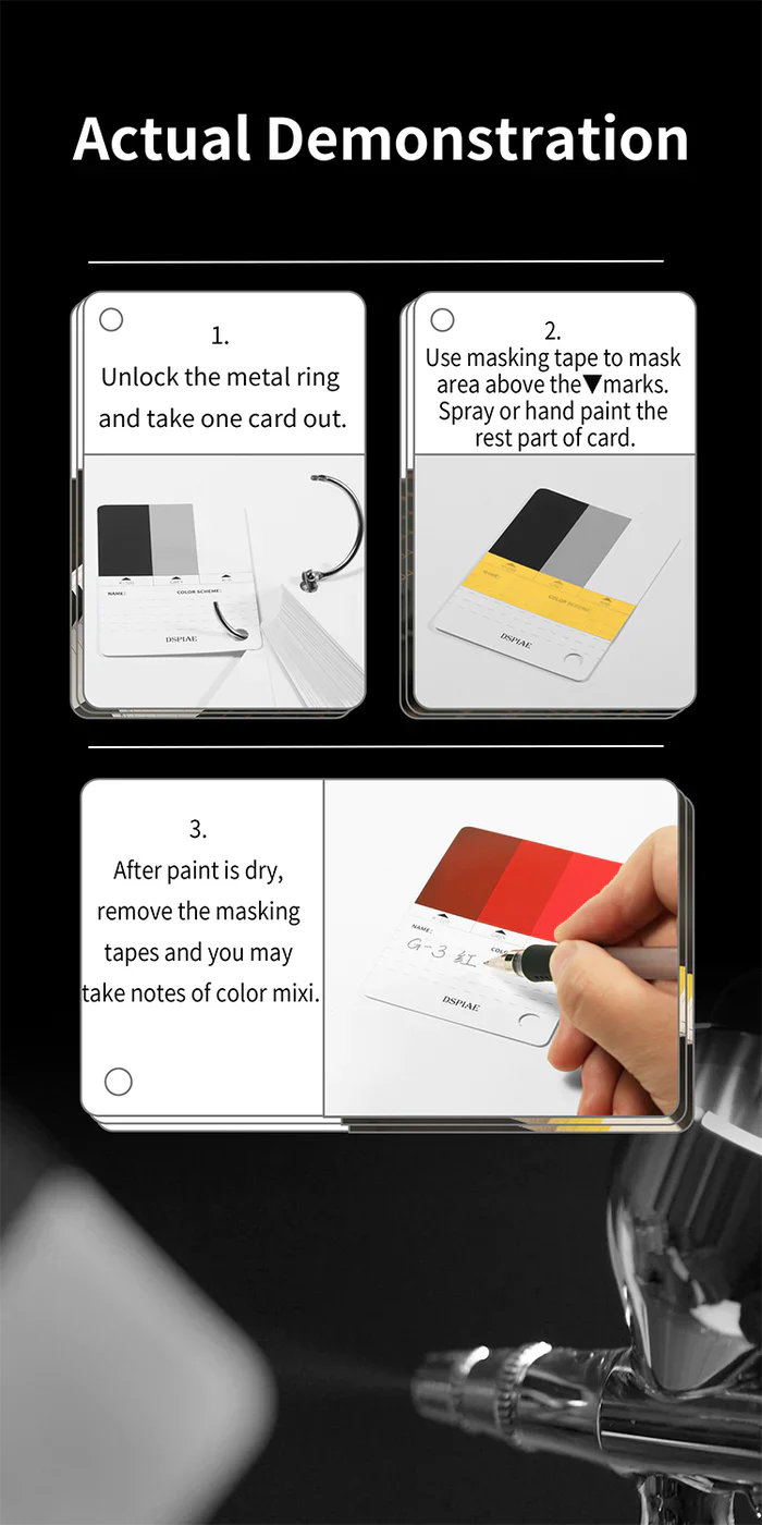 DSPIAE CC-01 Model Paint Color Test Card - Image 8