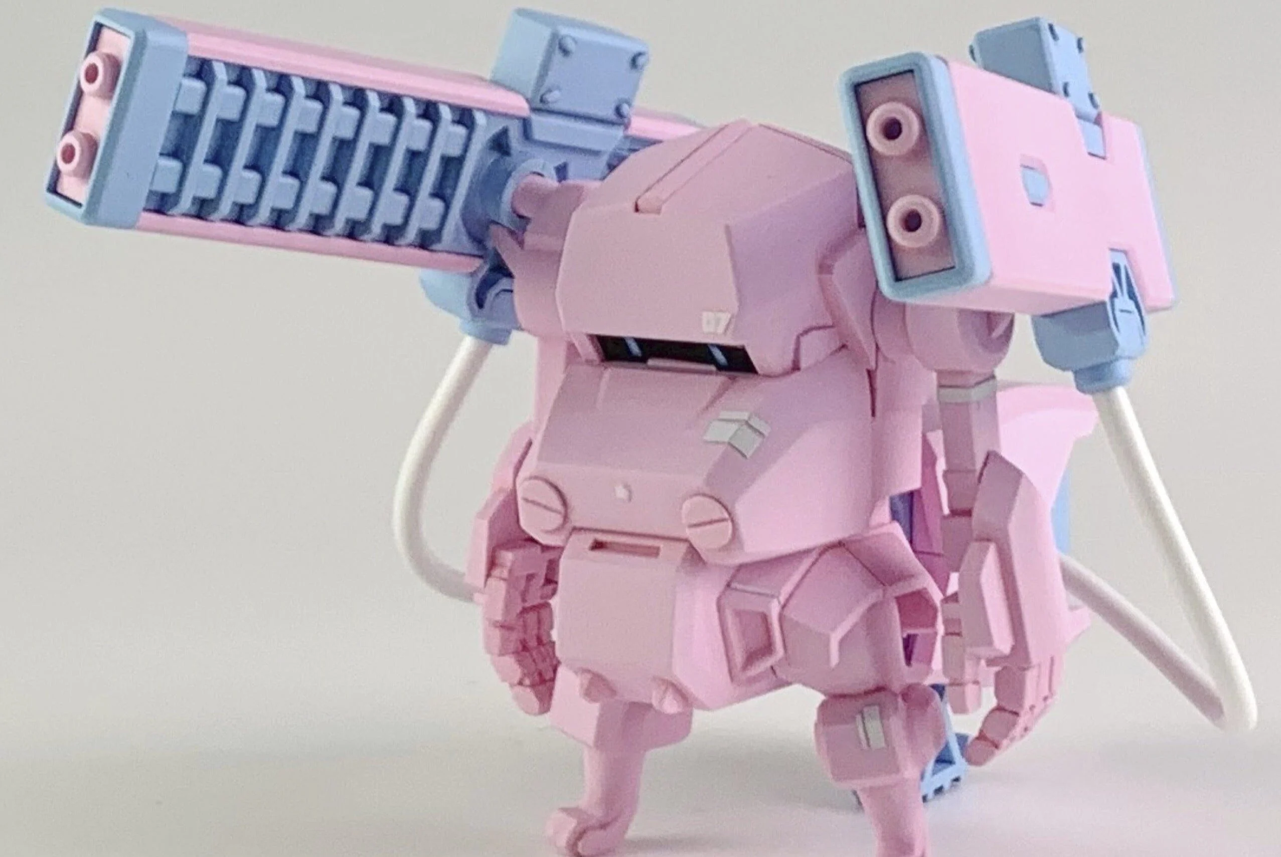 Choi-Pla 1/72 No.008 JGSDF Type 07 Tank Nacchin + Railgun Cyclamen Pink