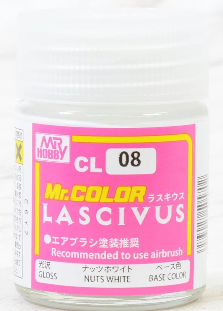 CL08 Mr. Color Lascivus Aura Gloss Nuts White (18ml)