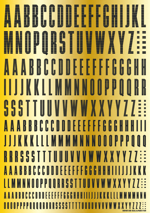 CND Decal Alphabet Dark Gray(1pc) - Image 2