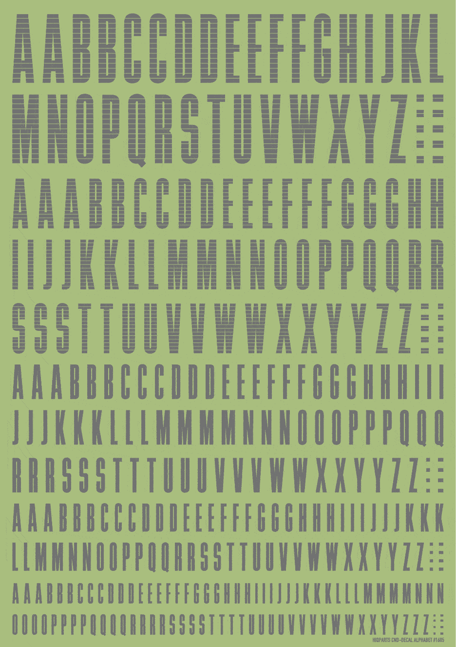 CND Decal Alphabet Gray(1pc) - Image 2