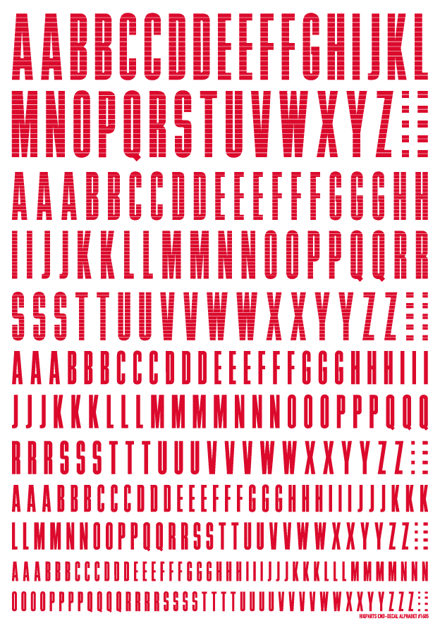 CND Decal Alphabet Red(1pc) - Image 2