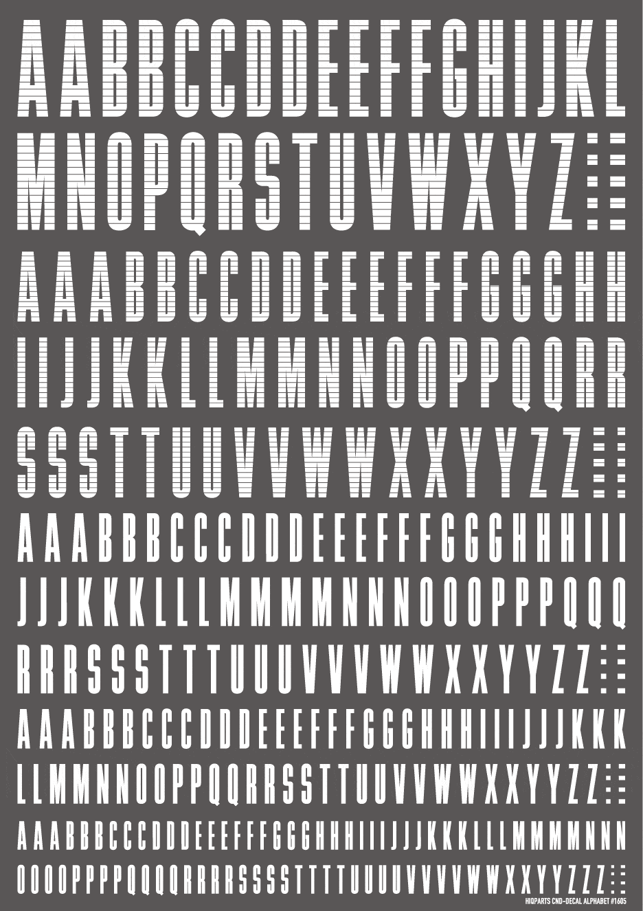 CND Decal Alphabet White(1pc) - Image 2