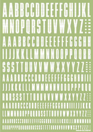 CND Decal Alphabet White(1pc) - Image 3
