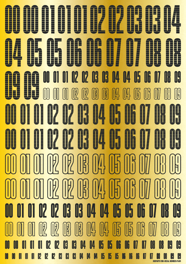 CND Decal Number Dark Gray(1pc) - Image 2