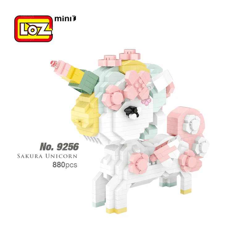 LOZ IDEAS Mini Block 9256 Cherry blossom unicorn Building Set - Image 2