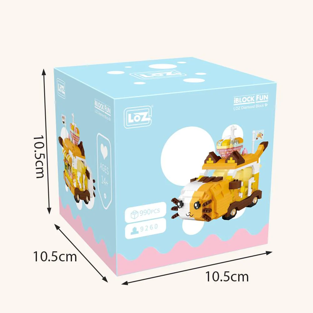 LOZ IDEAS Mini Block 9260 Cat Car Building Set - Image 2