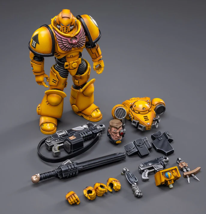 Warhammer 40K Imperial Fists Intercessors Brother Marine 1/18 Scale Figure - Image 6