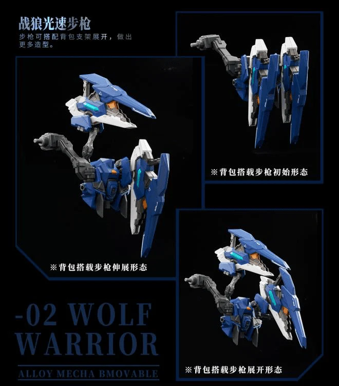 Crystal Envoy No. 2 Mecha Wolf Warrior (Mega Mode) 1/72 Scale Figure - Image 19