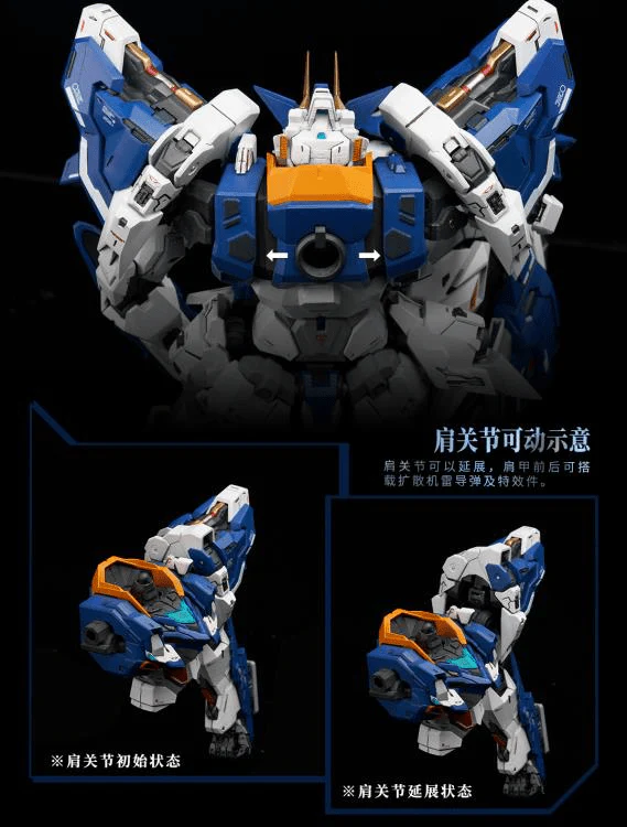 Crystal Envoy No. 2 Mecha Wolf Warrior (Mega Mode) 1/72 Scale Figure - Image 21