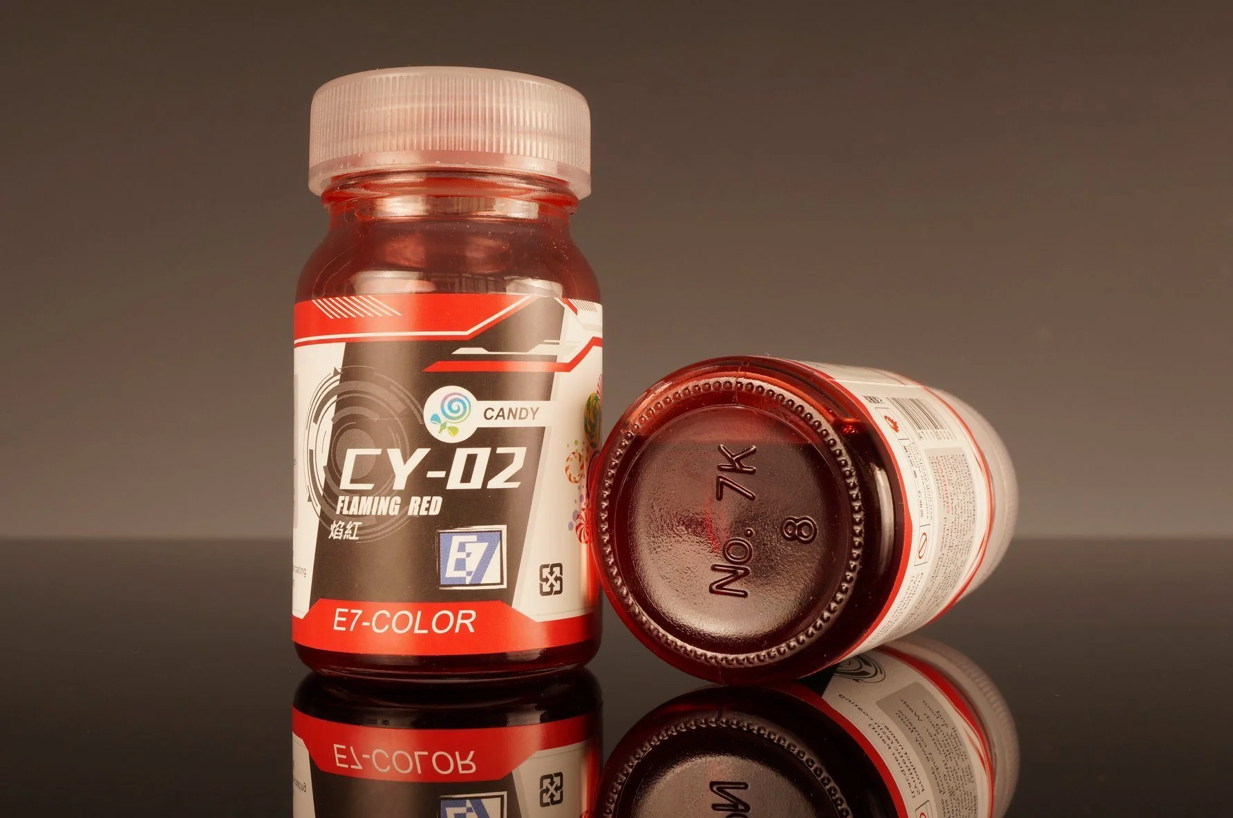Cy-02 Flame Red (with a little orange red) 50ML