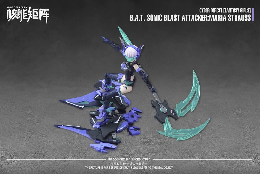 Cyber Forest Fantasy Girls B.A.T. Sonic Blast Attacker Maria Strauss 1/12 Scale Model Kit - Image 10